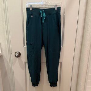 Figs Zamora Jogger Scrub Pants- Caribbean Blue